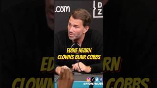 Eddie Hearn RIPS Blair Cobbs after crashing Jaron Ennis press conference [upl. by Eyla368]