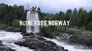 Hønefoss  before the flood happened last week until now I Virtual Walk in Hønefoss Norway 2023 [upl. by Kedezihclem]