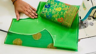 Paithani Saree Blouse Design Cutting and stitching Blouse Back Neck Designs  Blouse Designs [upl. by Kevon869]