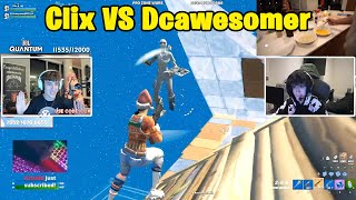 Clix and Veno VS Dcawesomer amp Faxuty 2v2 TOXIC Fights [upl. by Utas900]