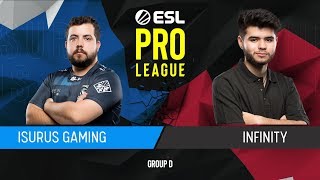 CSGO  Isurus vs Infinity Mirage Map 1  Group D  ESL Pro League Season 9 Americas [upl. by Niwrad]