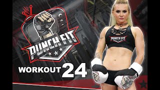 Punch Fit Workout 24 Heavy Bag Workout  Intermediate Level  Home Boxing Workout [upl. by Asiela]