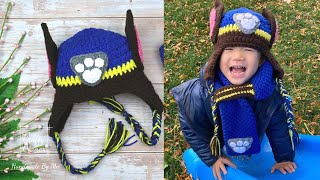 Crochet Paw Patrol Hat Chase For Toddlers [upl. by Asiuqram]