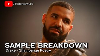 Sample Breakdown Drake  Champagne Poetry [upl. by Eitirahc]