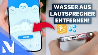 Wasser aus iPhone Lautsprecher amp AirPods entfernen Clear Wave Sound  NilsHendrik Welk [upl. by Carmelle]