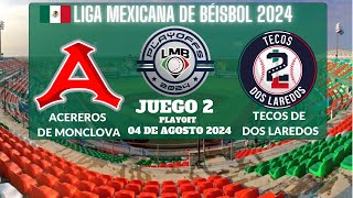 ⚾️Acereros de Monclova vs Tecos⚾️Donde Verlo EN VIVOLiga Mexicana de Béisbol PlayOffs 2024 [upl. by Siravat]