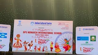 Bharat Utsav 2024 by ICC  Kerala Folk Dance  Gargi’s Performance in QNCC Al Mayassa Theatre Doha [upl. by Gnas]