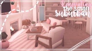 Renovating The SMALL SUBURBAN Starter Home FT IIDXAMOND  BLUSH bloxburg speedbuild  elixie ｡ﾟ [upl. by Ynittirb]