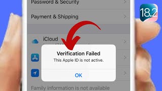 Fix “Verification Failed This Apple ID Is Not Active” Error  Quick Guide [upl. by Averi132]