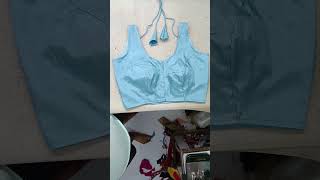 ब्लाउज अस्तर क्पस वाला गोल गला डोरी सिवलैस blouse cups wala round neck sewless  2024 [upl. by Ailgna12]