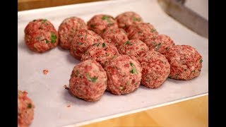 How to make classic Italian Meatballs [upl. by Aleedis]