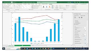 ELABORAÇÃO DE CLIMOGRAMA NO EXCEL COM O GRÁFICO DE COMBINAÇÃO [upl. by Ennaeus158]