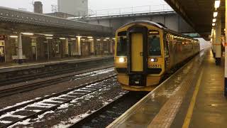 Northern Rail X Scot Rail 158871 At Sheffield From Leeds To Nottingham [upl. by Eiboh]