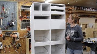 Building a Freestanding Pantry with Pull Out Drawers [upl. by Alexi]