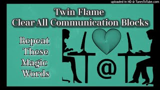 Twin Flame Meditation w Energy Healing Clear All Communication Blocks 💙🔥💙🔥 [upl. by Nileak]