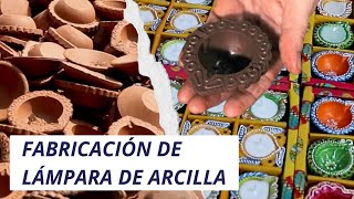 Lámparas de arcilla hechas a mano  Fabricación de lámparas de arcilla  Arte de arcilla [upl. by Oidacra]