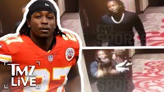 NFL Superstar Kareem Hunt Attacks Woman In Hotel  TMZ Live [upl. by Yelha853]