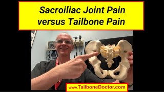 Sacroiliac Joint Pain versus Coccyx Pain SI Joint Pain versus Tailbone Pain [upl. by Norat]