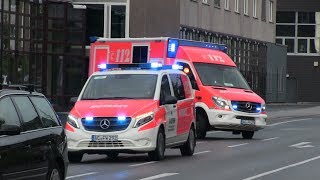 2X Notarzteinsatzfahrzeug  Rettungswagen  Feuerwehr Aachen [upl. by Erasmo]