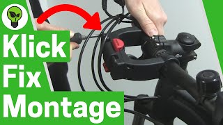 Klickfix Montage ✅ GENIALE ANLEITUNG Wie Lenkeradapter für Fahrradkorb amp Tasche Vorne Befestigen [upl. by Barabas]