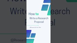 How to write a research proposal  how to write research proposal [upl. by Eiramlirpa]