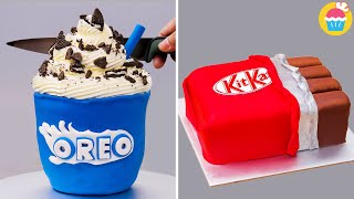 Kitkat amp Oreo decoración de pasteles  Illusion Cake Decorating Ideas  DeliWow [upl. by Atteuqnas]