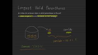 LEETCODE HARD EXPLAINED Longest Valid Parentheses [upl. by Amekahs32]