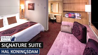 HAL Koningsdam  Signature Suite Full Tour amp Review 4K  Holland America Line [upl. by Genie]