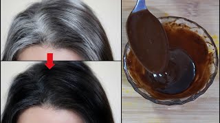 Homemade Coffee Powder Plus Coconut Oil For Turning White Hair To Black Hair In 7 Days Permanently [upl. by Phillida704]