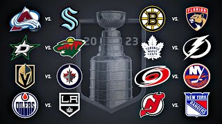 2023 Stanley Cup Playoffs  Round 1  Every Goal [upl. by Xxam]