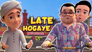 Babloo Aur Faizan Late Hogaye  New Ghulam Rasool Episode  3D Animation Cartoon  Kids Land [upl. by Hoj]