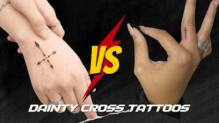 62 Dainty Cross Tattoos You Need To See [upl. by Ahsiema]