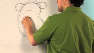 How to Draw a Polar Bear for Preschool Children  Drawing Tips [upl. by Ynwat]