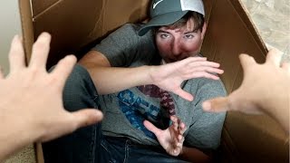 I Mailed Myself IN A BOX amp it REALLY WORKED Human Mail Challenge [upl. by Earej]