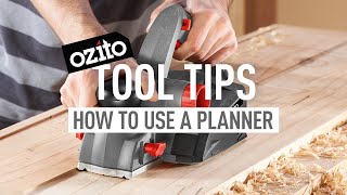 HOW TO USE A PLANER FOR BEGINNERS  Ozito Tool Tips [upl. by Kucik]