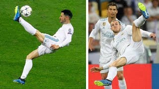 SCORING GARETH BALES INCREDIBLE BICYCLE KICK GOAL UCL FINAL  Real Madrid vs Liverpool [upl. by Ainak]