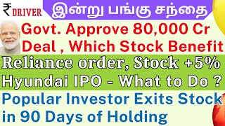 TCS  Tamil share market news  IDFC First Bank  Reliance Power  Star Health  VA TECH WABAG news [upl. by Ihsar807]