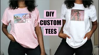 DIY Custom Print TShirts  NO Transfer Paper [upl. by Anitap297]