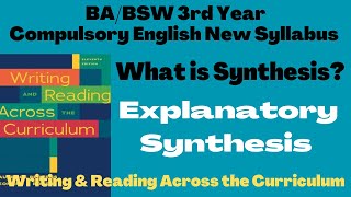 What is Synthesis Explanatory Synthesis BABSW 3rd Year Compulsory English New Syllabus [upl. by Llewen847]