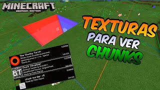 TOP 3 TEXTURAS QUE MUESTRAN LOS CHUNKS PARA MINECRAFT  MINECRAFT BEDROCK 116 Y SUPERIOR😱😱 [upl. by Woodcock142]