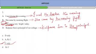 ARTICLES EXERCISE  THEORY  RULES  OMISSION  GRAMMAR LEARN EASILY [upl. by Ira251]