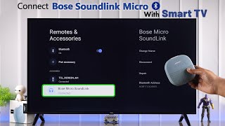 Connect Bose Soundlink Micro to Any Smart TV How to Pair [upl. by Ecal731]