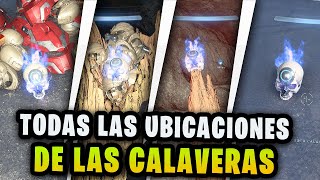 ¿Como conseguir TODAS las UBICACIONES de TODO las CALAVERAS Halo Infinite [upl. by Noet]