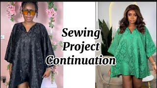 How to cut and sew a cut together kimono dress step by step tutorial [upl. by Malloy295]