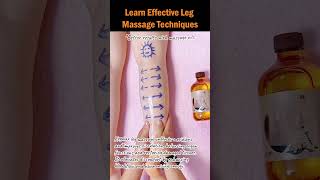 Learn Effective Leg Massage Techniques LegMassage MassageTechniques LegHealth NaturalRemedies [upl. by Annirok194]