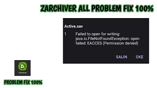 Failed to open for writing  zarchiver operation completed with errors problem fix [upl. by Shushan747]