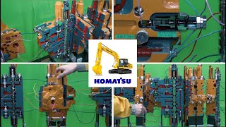 PC20068 EXCAVATOR  HYDRAULIC SYSTEM 55 Boom drift  Travel priority union valve [upl. by Onitsuaf643]