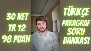 TG 12 TÜRKÇE 30 NET KPSS 2024 TÜRKÇE KAYNAK ÖNERİLERİ1 PARAGRAF [upl. by Lauter]