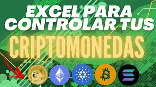 📈 EXCEL de CRIPTOMONEDAS💲PRECIO automático en TIEMPO REAL BTC ETH BNB SHIBA DOGE  ✅ [upl. by Akeme]