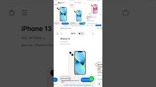 HARGA iPhone 13 saat ini 💸 shorts apple smartphone iphone iphone13 hargaiphone [upl. by Allesor]